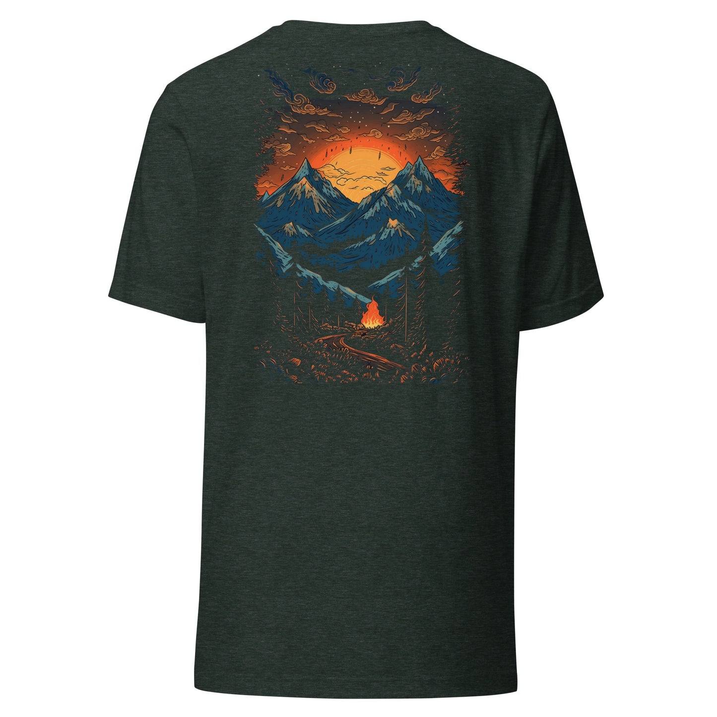 Customizable T-Shirt - Embroidery & Back Graphic (Color Palette 1/3)