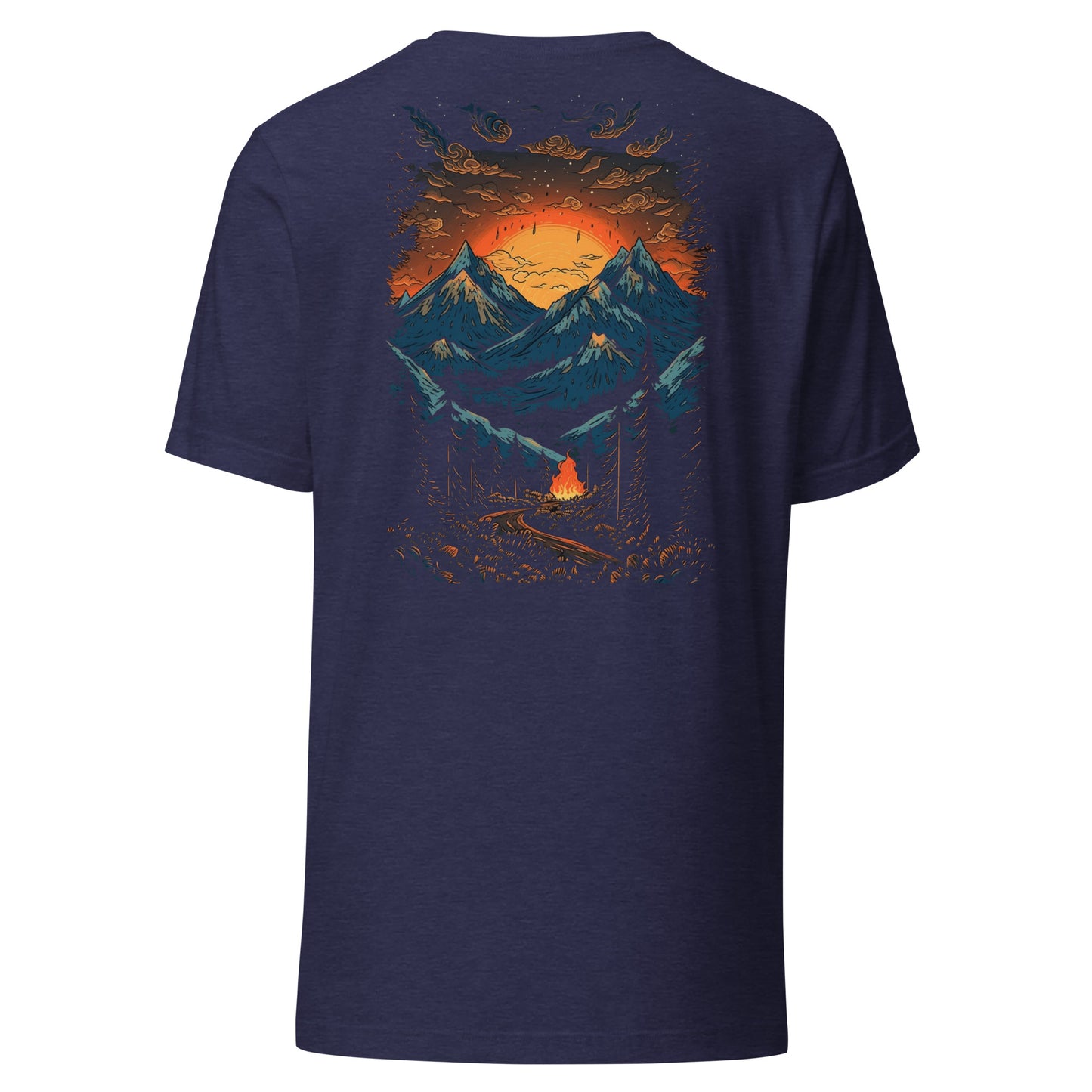 Customizable T-Shirt - Embroidery & Back Graphic (Color Palette 1/3)