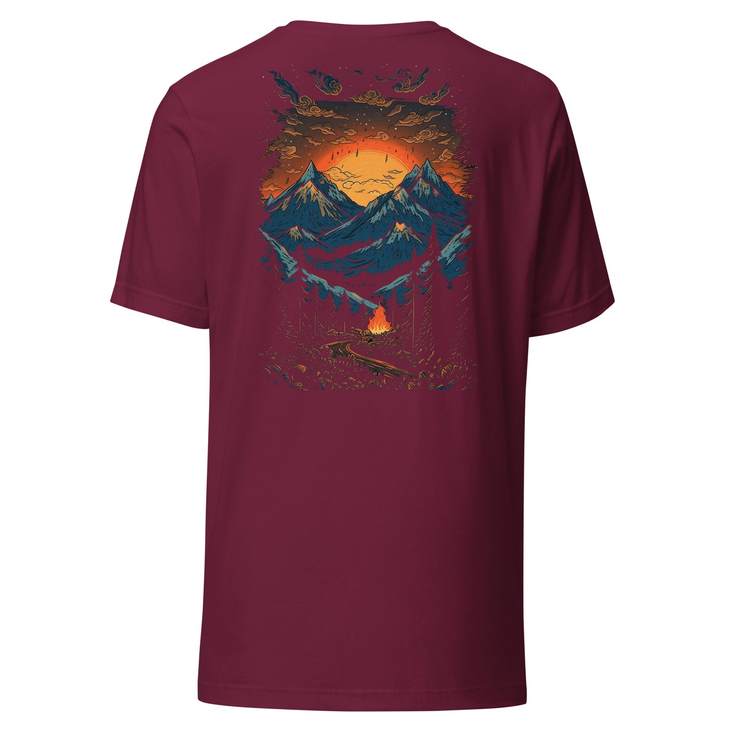 Customizable T-Shirt - Embroidery & Back Graphic (Color Palette 1/3)