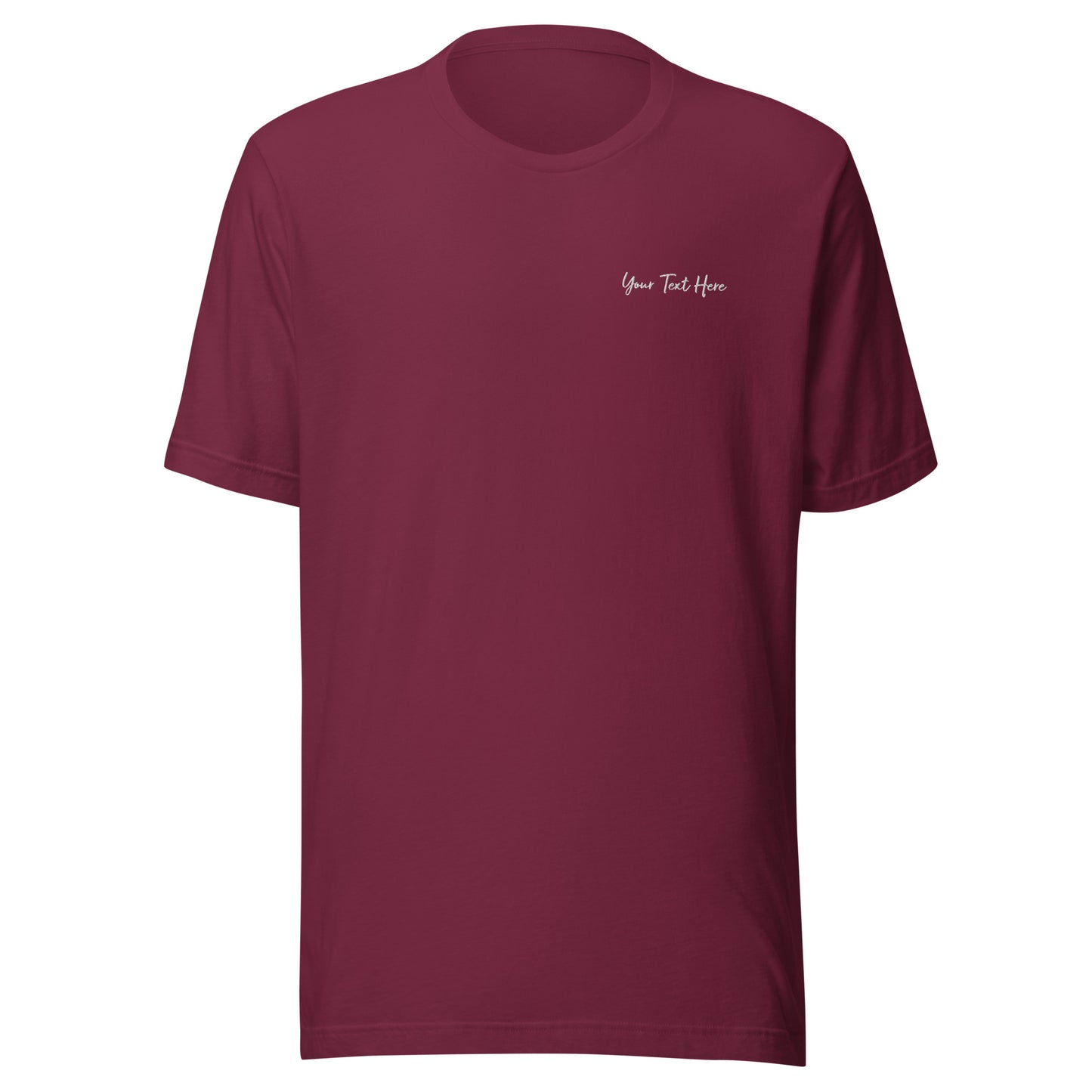 Customizable T-Shirt - Embroidery & Back Graphic (Color Palette 1/3)