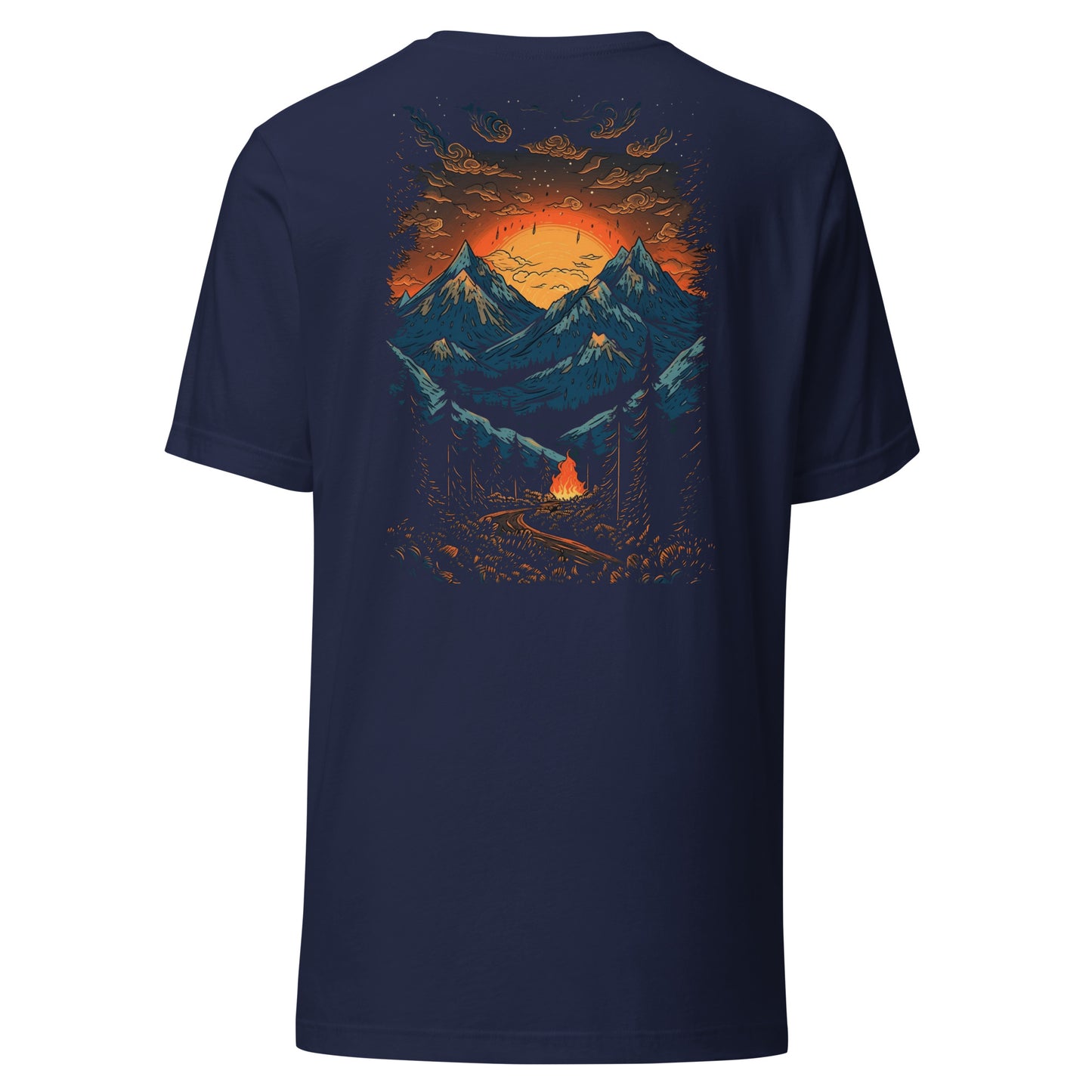 Customizable T-Shirt - Embroidery & Back Graphic (Color Palette 1/3)