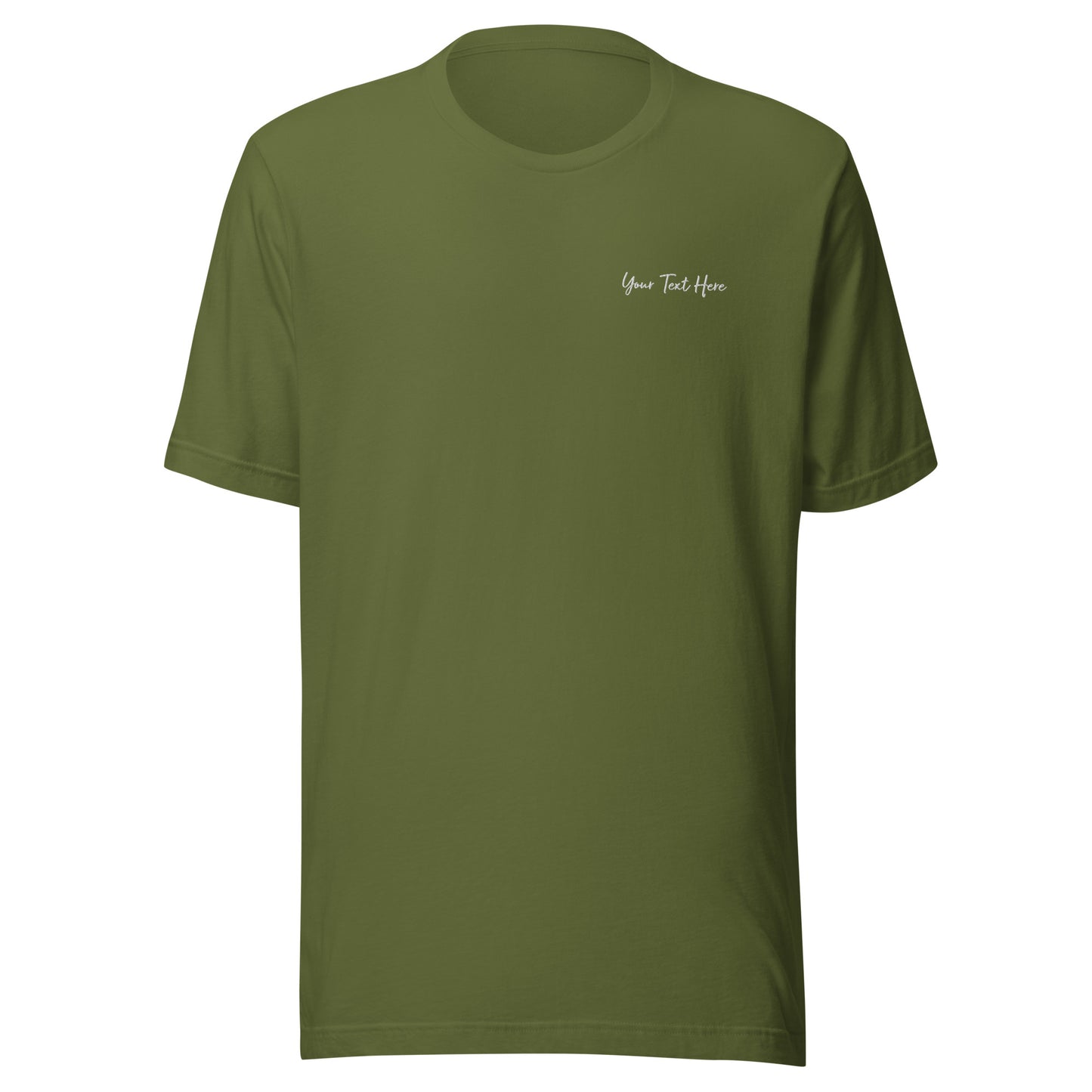 Customizable T-Shirt - Embroidery & Back Graphic (Color Palette 1/3)