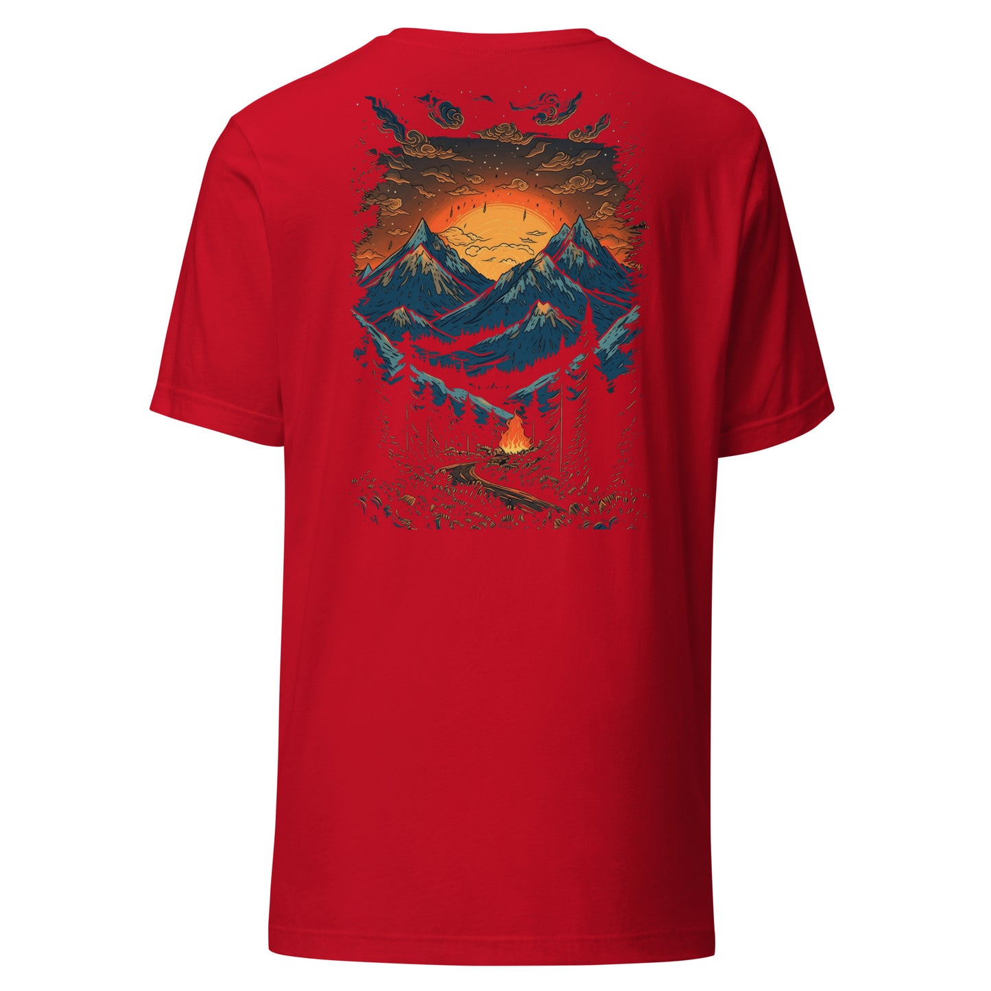 Customizable T-Shirt - Embroidery & Back Graphic (Color Palette 1/3)