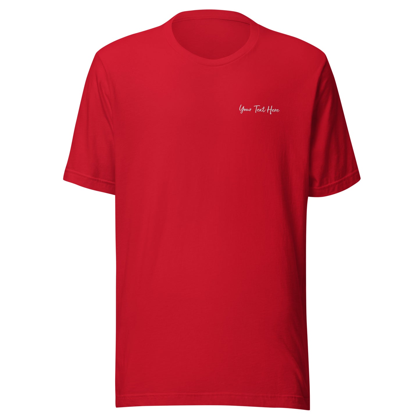 Customizable T-Shirt - Embroidery & Back Graphic (Color Palette 1/3)