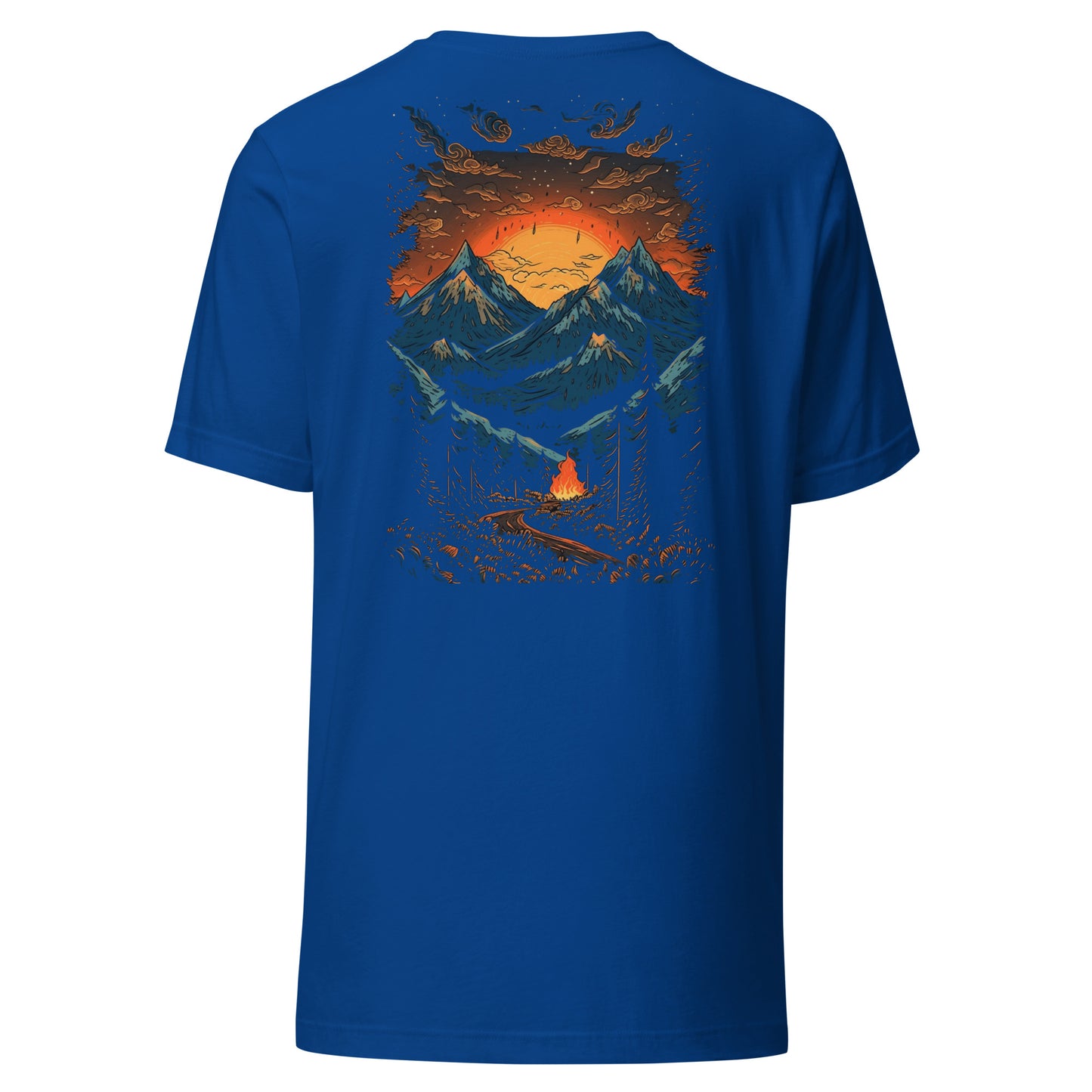 Customizable T-Shirt - Embroidery & Back Graphic (Color Palette 1/3)