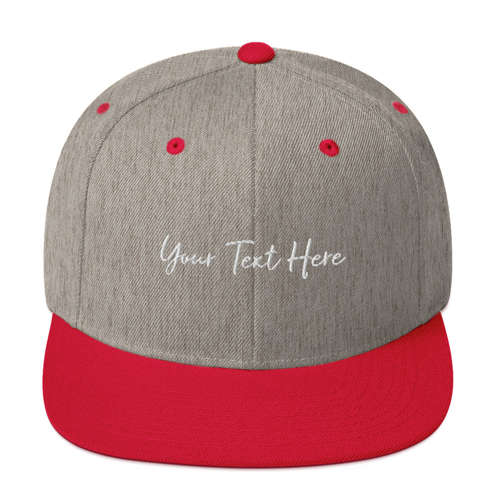 Customizable Snapback Hat - Embroidery