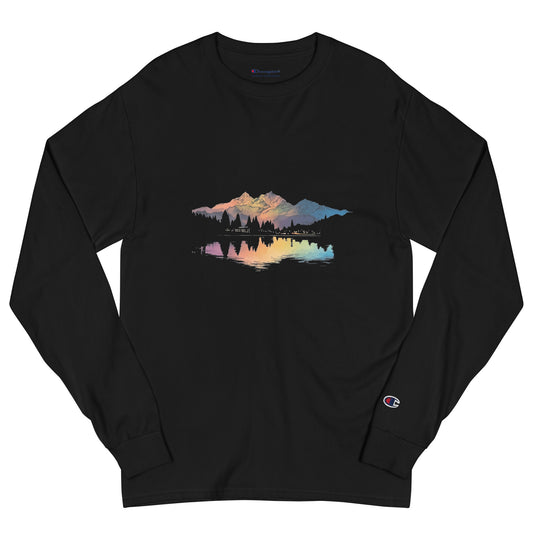 Customizable Men's Champion Long Sleeve Shirt - Front Graphic