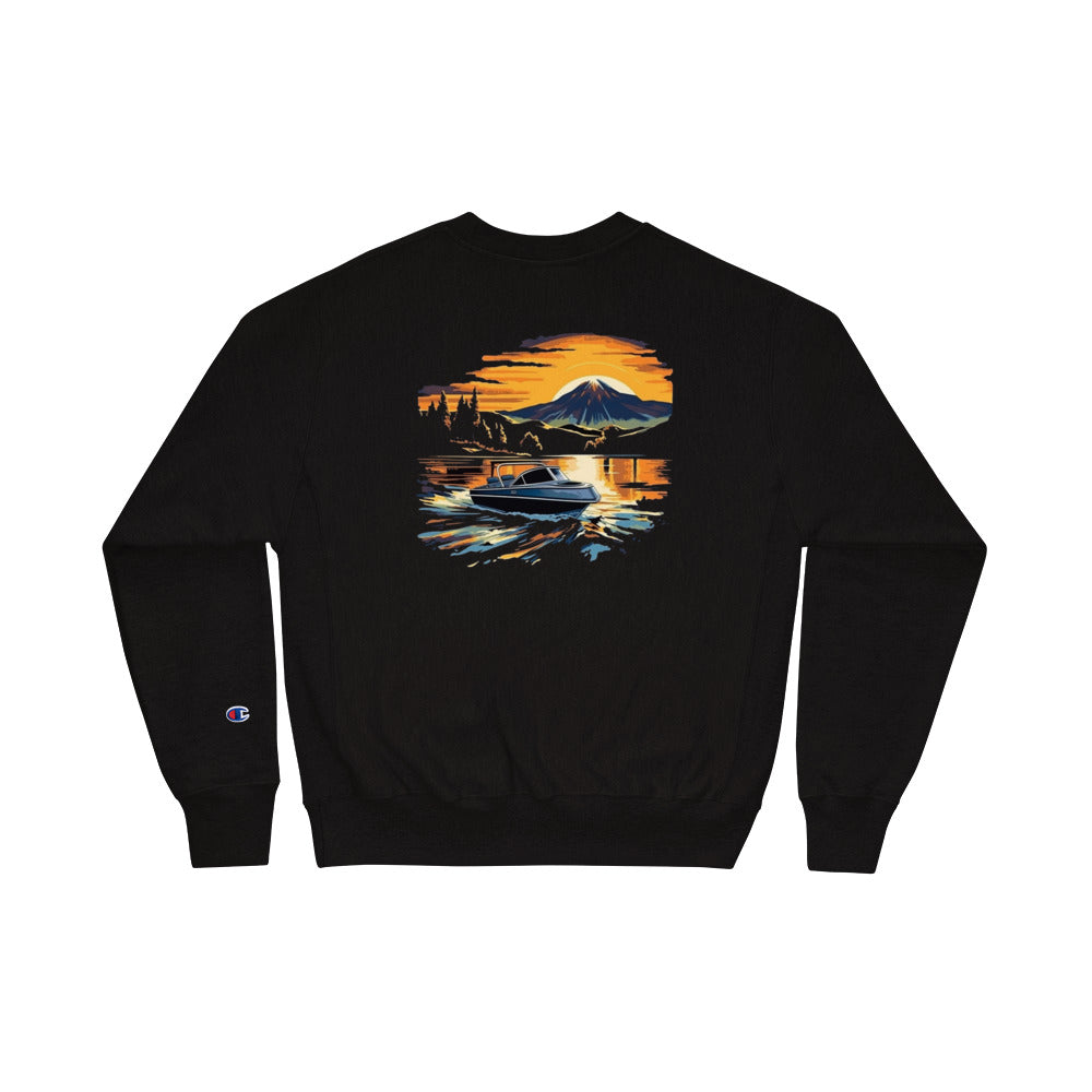 Customizable Champion Sweatshirt Crewneck - Embroidery & Back Graphic