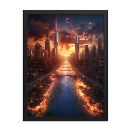 Customizable Framed Photo Paper Poster (Vertically)