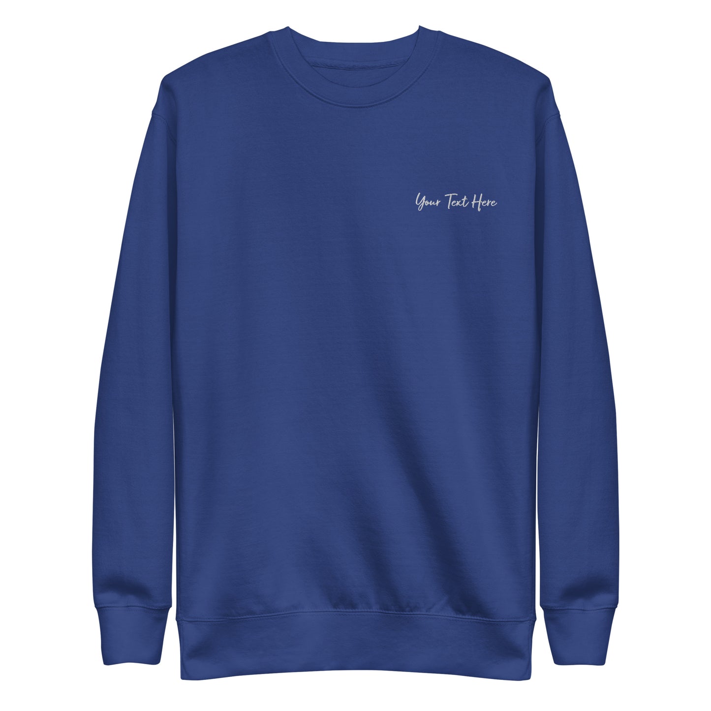 Customizable Crewneck Sweatshirt - Embroidery & Back Graphic